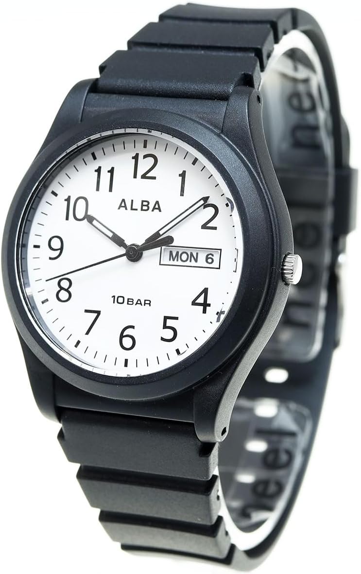 Seiko AQPJ410 Men's Wristwatch, Aruba, Sports Quartz, Black, Black, Bracelet Type