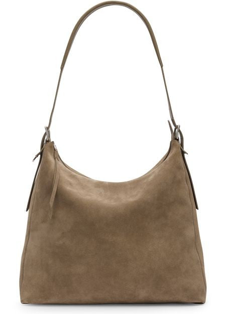 LEMAIRE Belted hobo bag in suede leather - Image 1