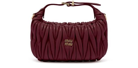 MIU MIU Quilted nappa leather pouch - Image 1