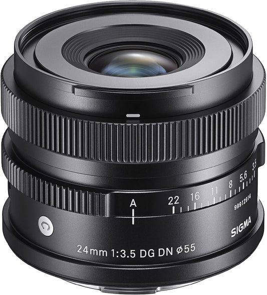 Sigma Sigma L-Mount Lens 24mm F3.5 DG DN Monofocal Wide Angle Full Size Contemporary Mirrorless