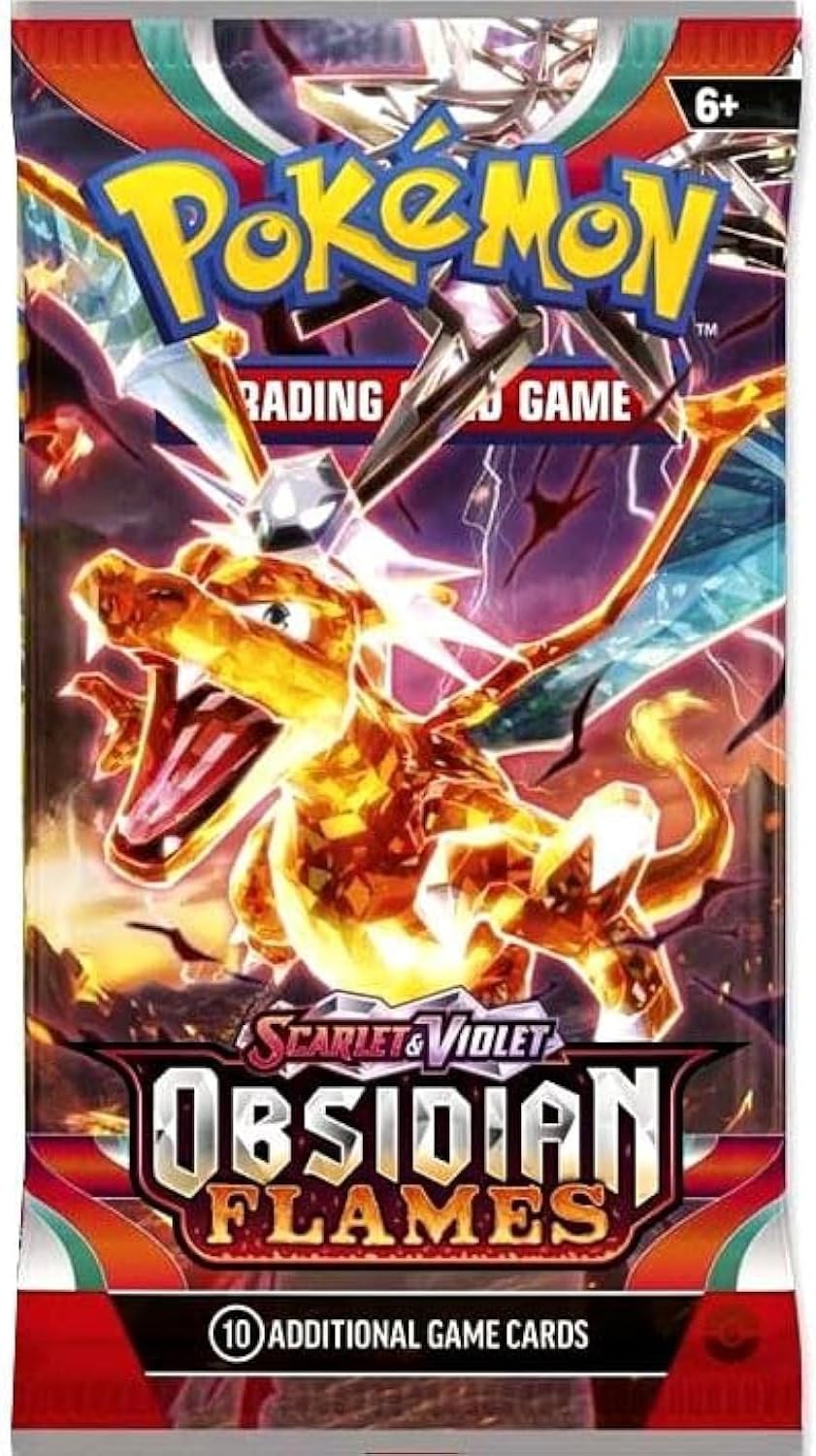 Pokemon - Obsidian Single Shield Booster Pack - 10 - Pack Artwork May Vary