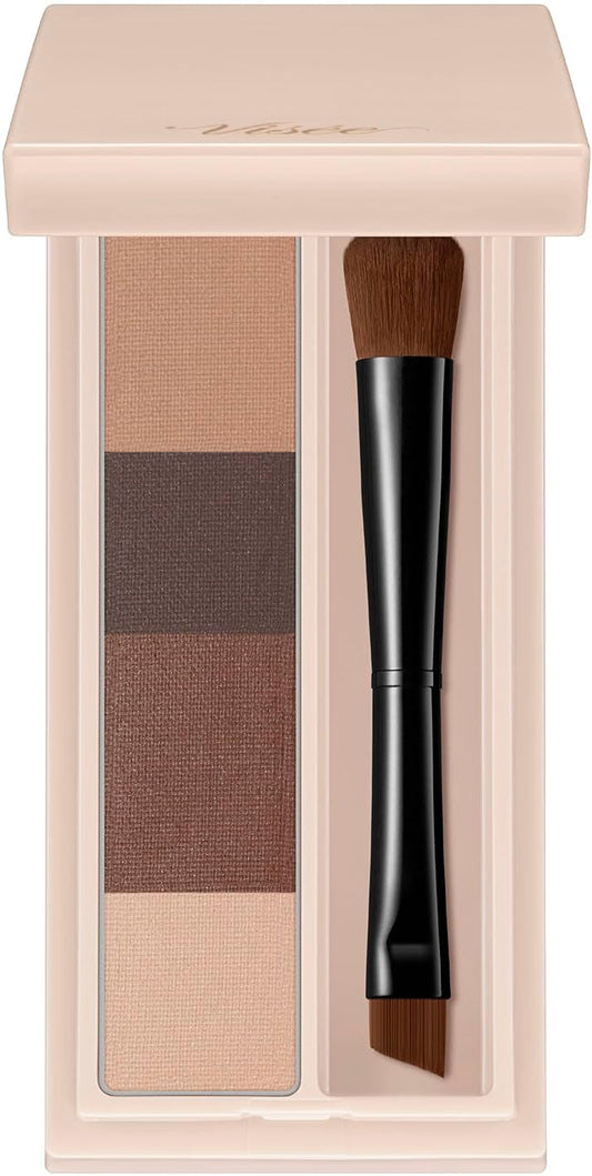 Visee Flush Design Eyebrow Powder BR-2 Brown, 0.1 oz (3.4 g), Unscented