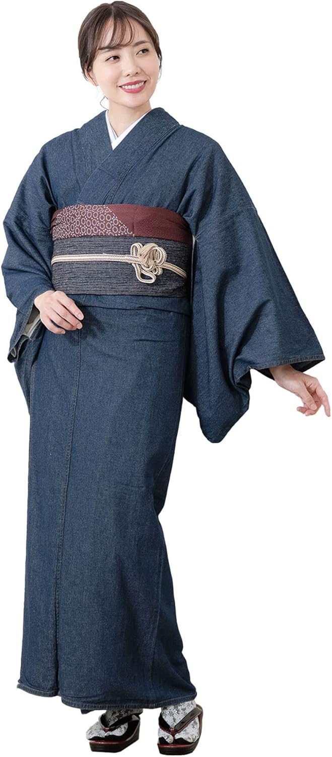 [SOUBIEN] ソウビエン デニム着物 洗える着物 デニム 単衣