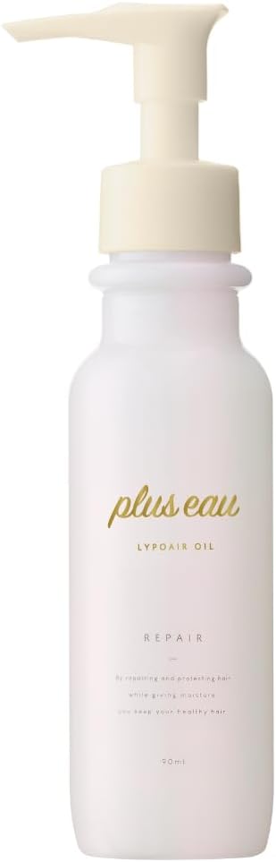 plus eau Lipore Oil, 3.4 fl oz (90 ml), Ultra Moist, White Floral & Pear Scent, Hair Oil, Non-Rinsing Treatment, Silk Repair Formulation, High Damage