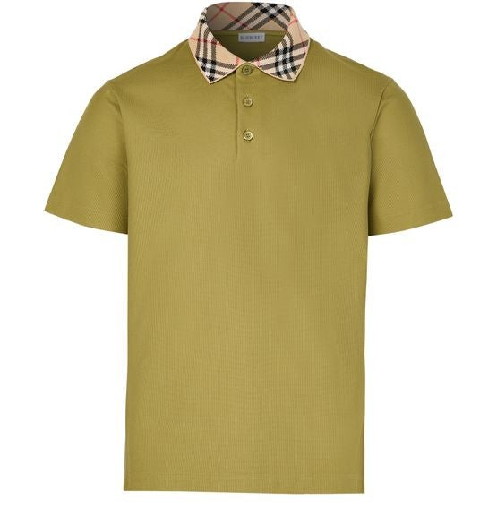 BURBERRY Check cotton polo shirt - Image 1