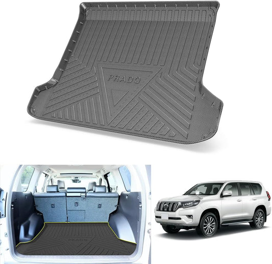 Toyota Land Cruiser Prado 150 Series Early / Late 5 Seater TX/TX L Package TZ-G Compatible with All Grades, Specially Designed for Vehicles, Cargo Mat, Trunk Mat, Luggage Mat, Dirt Resistant,