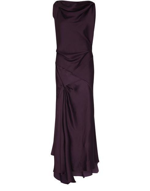 VICTORIA BECKHAM アシメントリー ミディ丈ドレープドレス - Image 1