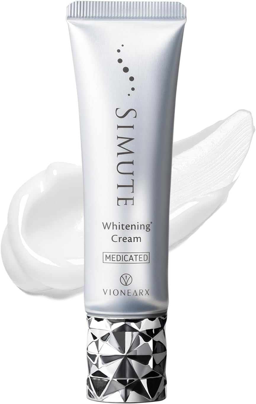Simute SIMUTE Hydroquinone, Tranexamic Acid, Vitamin C Derivatives, Whitening Cream, Viwan Arcs, Quasi Drug, 1.1 oz (30 g) per Month
