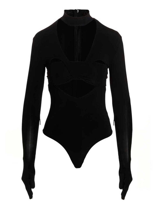 Ambush 待ち伏せ「ハート型の手袋」ボディスーツ - Image 1