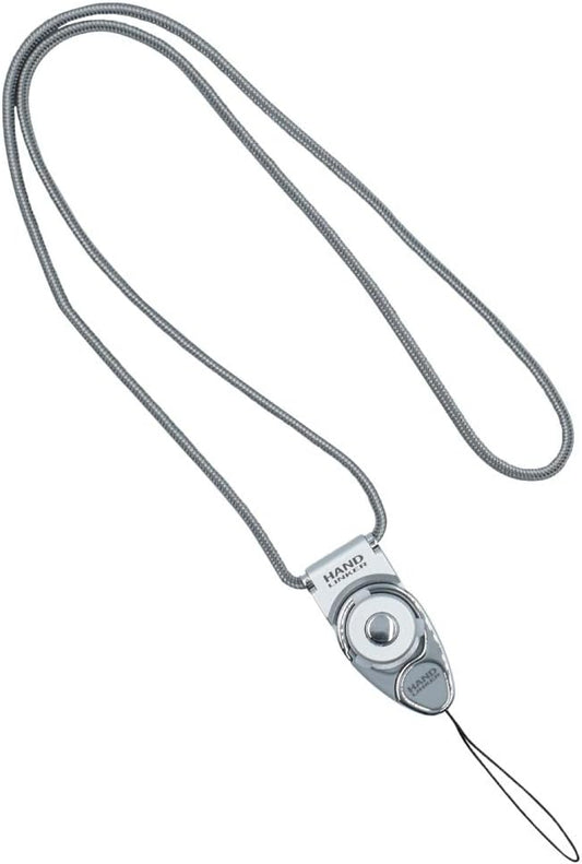 【Keitaiya24】Hand Linker Carabiner Ring Neck Strap 【03. Silver】/Smartphone Mobile Phone Strap Fall Prevention