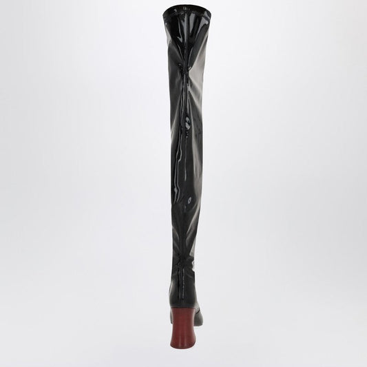 Chloe 黒の膝のブーツの上のクロエ・ジャニス - Image 1