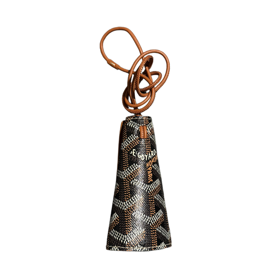 GOYARD 'CHAMBELLAN BLACK/TAN' BAG CHARM CASE