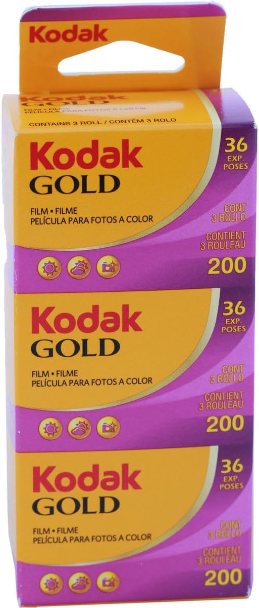 Kodak 1880806 Color Negative Film GOLD 200 1.4 inches (35 mm), 36 Photos, Set of 3