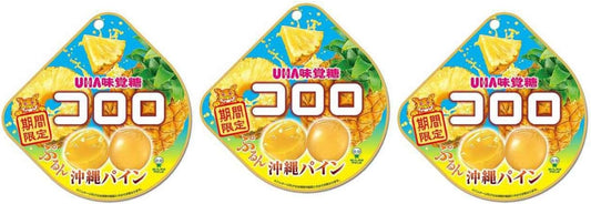 [Bulk Purchase] Coloro Gummies Assorted Set, Plump Texture, Fruit Gummies (Tropical) Okinawa Pine, 3 Bags)