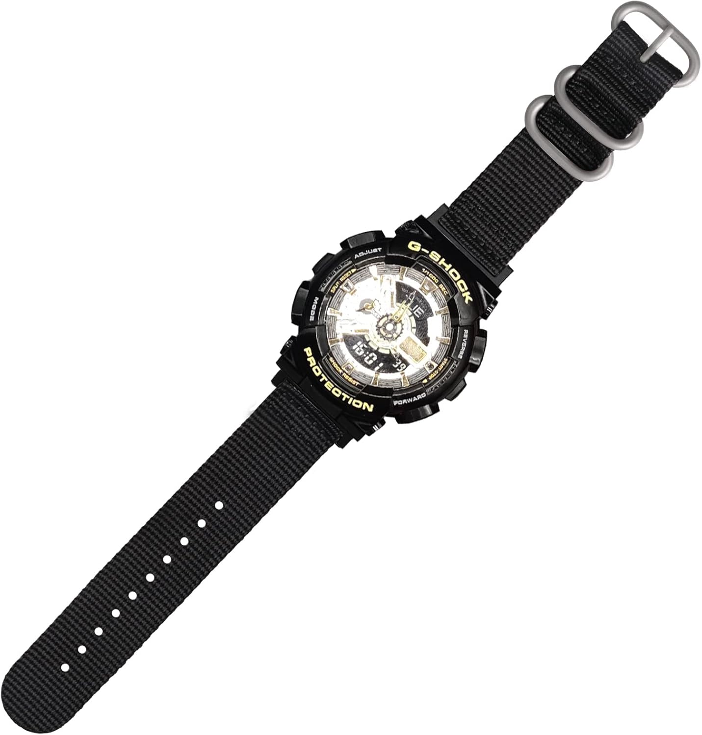 Lijinlan ミリタリーバリスティックナイロンストラップ G-Shock腕時計バンド カシオG-ShockウォッチモデルDW-5600/ GWM-5610/ DWE-5600/ GMW-B5000/ GW-B5600/ DW-D5500/ GA-110に対応