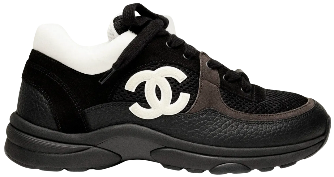 CHANEL 'BLACK WHITE' TRAINER SNEAKERS