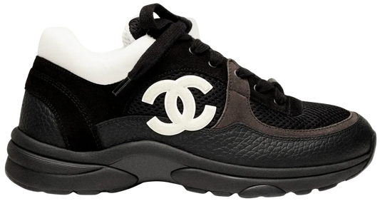 CHANEL 'BLACK WHITE' TRAINER SNEAKERS