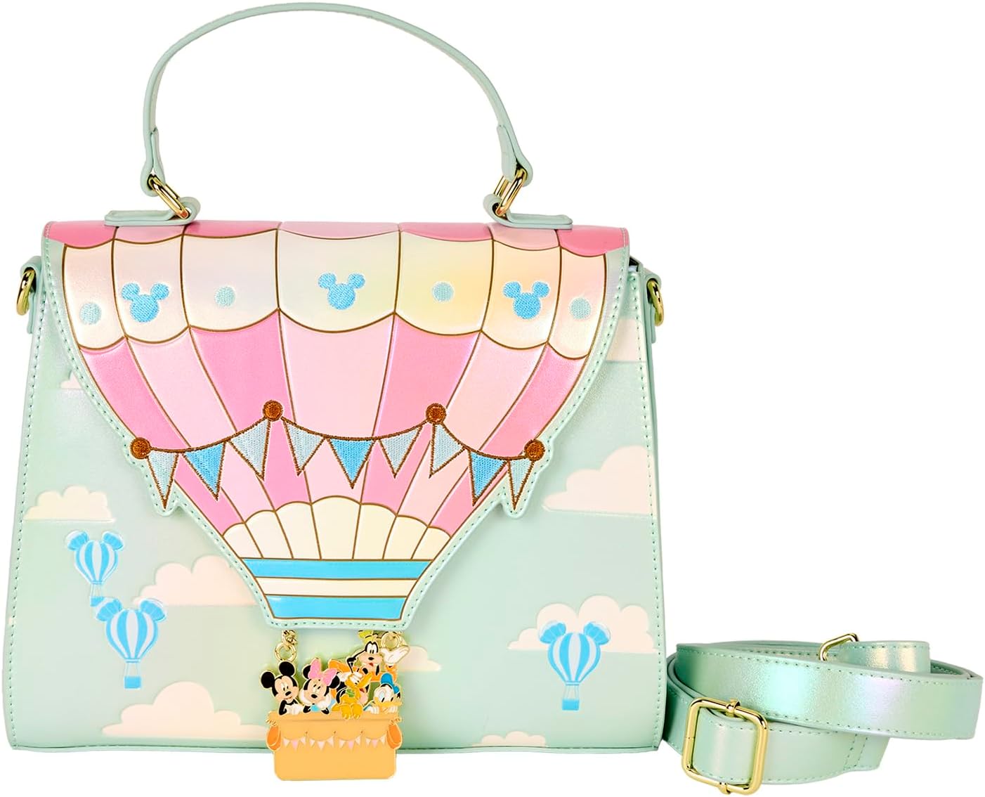 Loungefly Disney Mickey & Friends Hot Air Balloon Cross Bag
