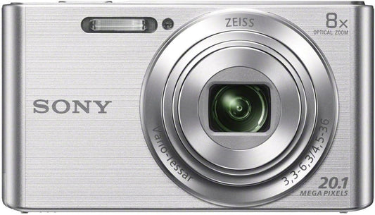 ソニー DSCW830 20.1 MP デジタルカメラ 2.7インチLCD搭載 (シルバー)
