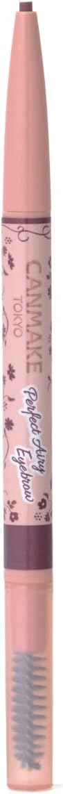 Canmake Perfect Airy Eyebrow 05 Grape Brown with Brush 1 Piece Oval Lead (x1)