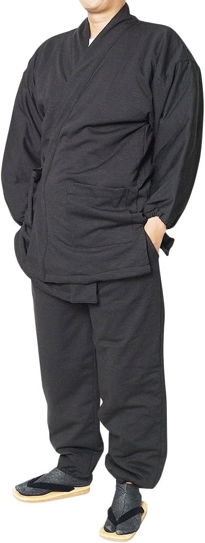 [Samui and Japanese Specialty Store, Craftsmanship Himeka] Winter Men's Slub Knit Woven Work Clothes, Fleece Lined Lined Work Clothes, Our Shop Original