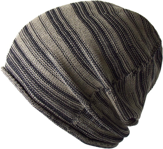 EdgeCity Men's Knit Cap in Cotton/Acrylic, Made in Japan