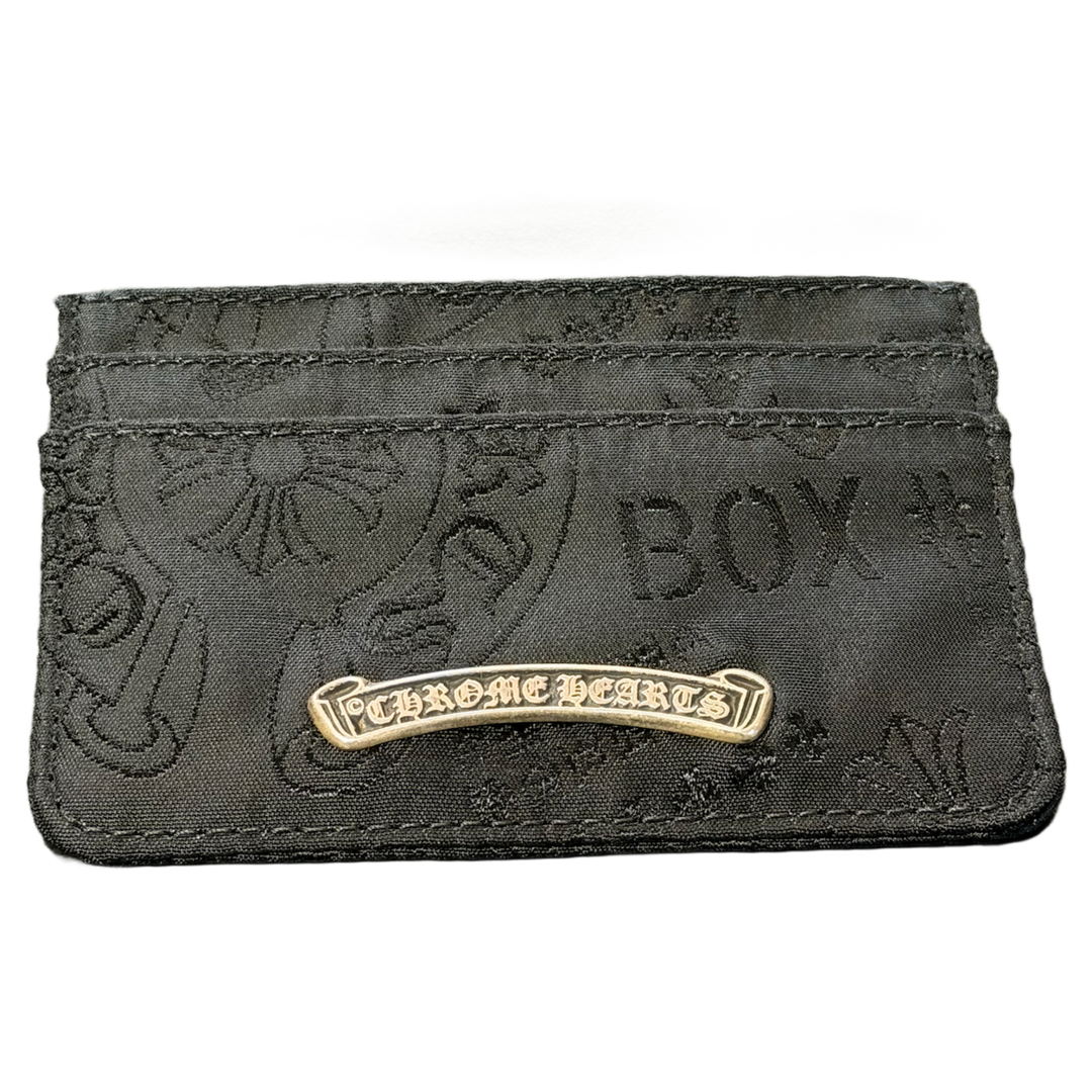 CHROME HEARTS 'NYLON STENCIL' BLACK CARDHOLDER