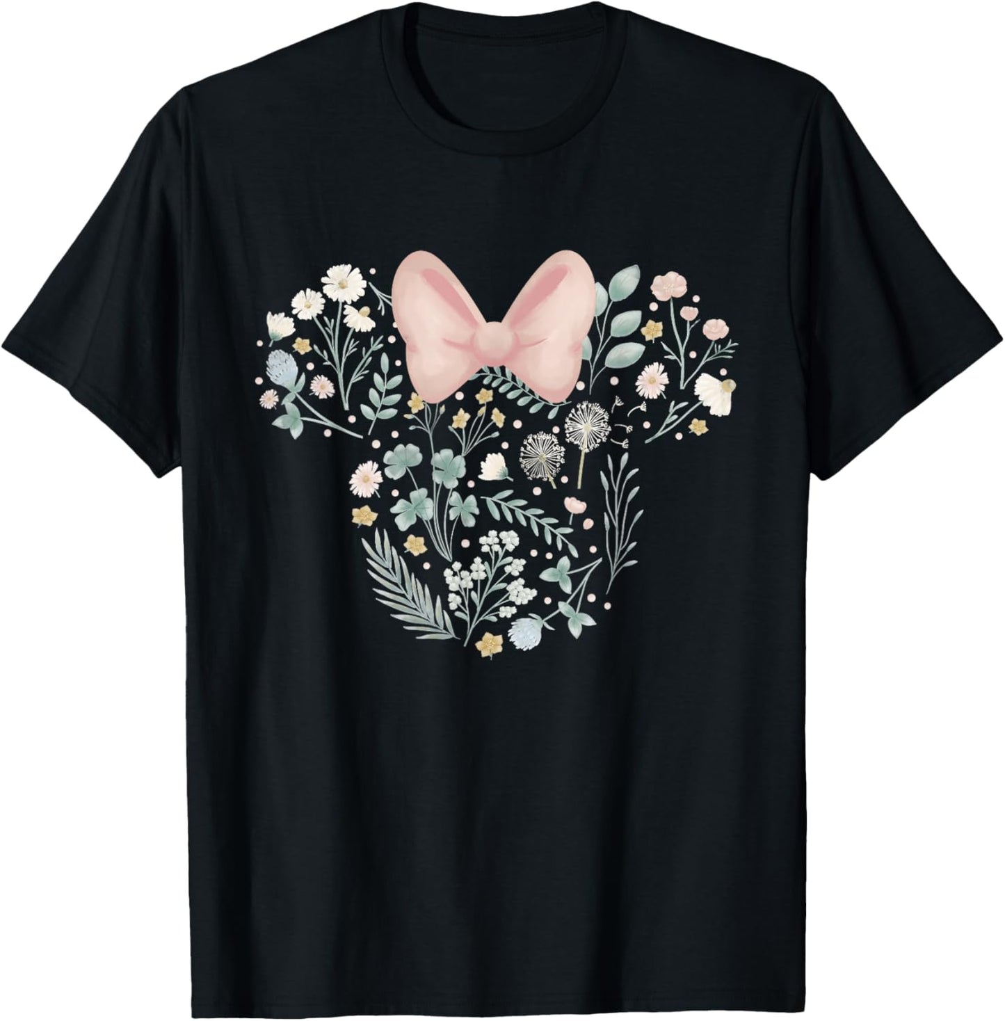 Disney Minnie Mouse Icon Spring Flowers Camiseta