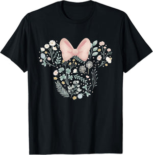 Disney Minnie Mouse Icon Spring Flowers Camiseta