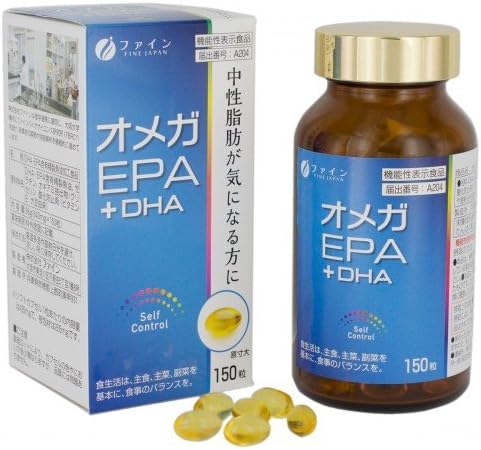 ファイン 機能性表示食品 オメガ EPA + DHA 150粒 中性脂肪が気になる方に