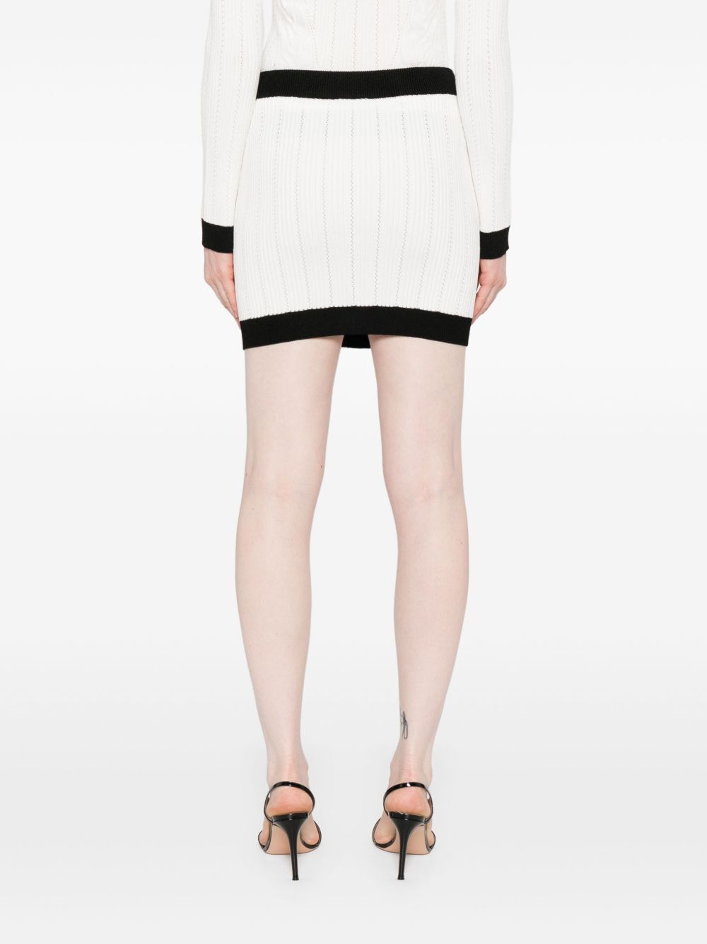Balmain バルメインニットボタン付きミニスカート - Image 1