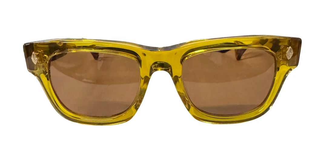 CHROME HEARTS 'DICK FITZENER' BROWN TINT MALT SUNGLASSES