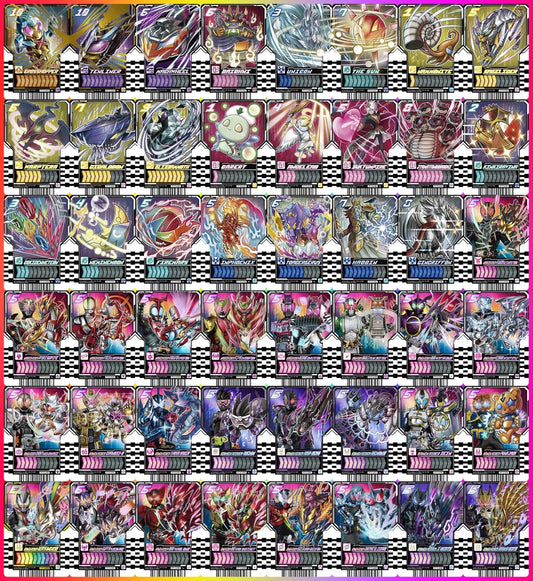 Bandai Ride Chemey Trading Card Set of 45 Kamen Rider Gatchard PHASE: 03 & PHASE: 02EX Gotcher Driver Ancient Occult Cosmic Fantastic Kamen Rider Gav Daybreak