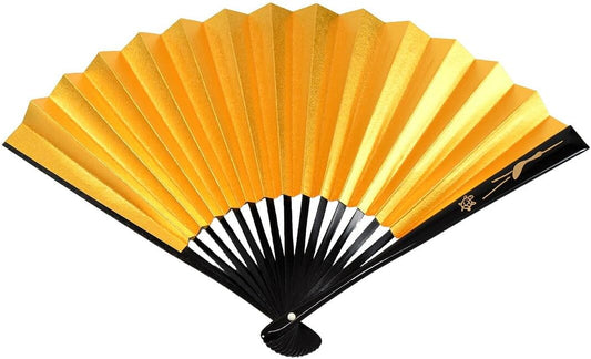 Nagomiya Japanese Fan, Made in Japan, Suehiro, Black Bones, Celebration Fan, For Weddings, For Black Tomesode, Women's