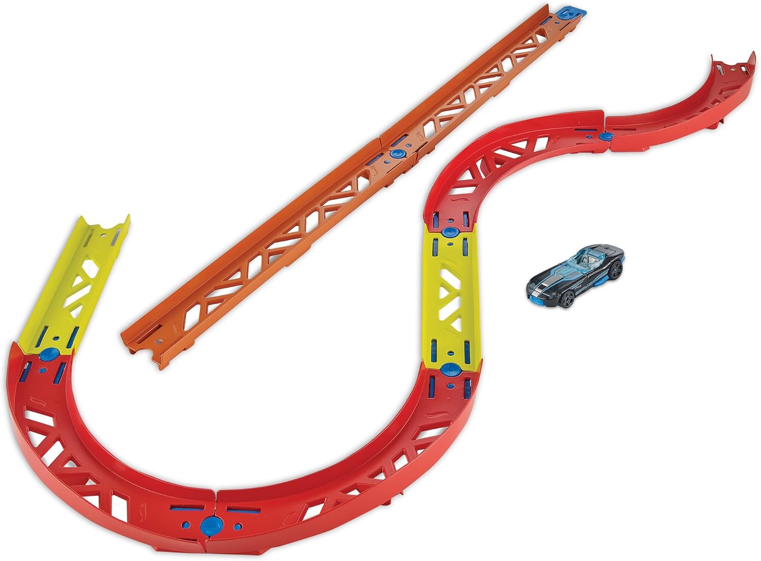 Hot Wheels Track Builder Premium Curve Pack, Includes 1 Mini Car, For Ages 6 and Up GLC88