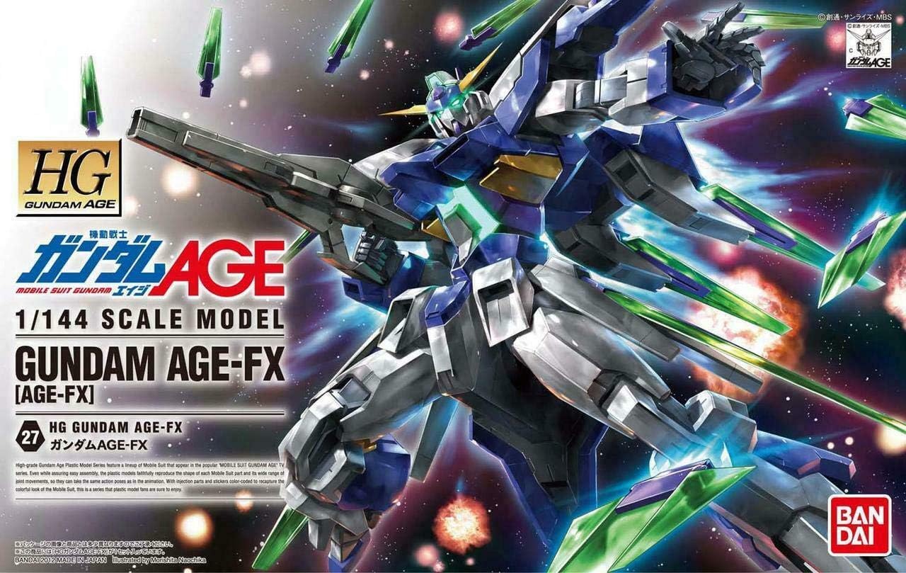HG Mobile Suit Gundam AGE Gundam AGE-FX 1/144 Scale Color Coded Plastic Model