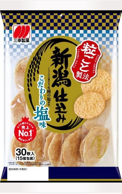 Sankyo Seika Niigata Salt Flavor, 1 Bag (30 Sheets)