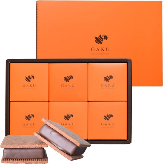 GAKU Chocolate Sand Variety Set, Rich Cacao, Shinshu Walnut, Milk, Lamb Raisin, Shinshu Apple, 6 Pieces, Sweets Gift, Chocolate Sand, Western Confectionery, Chocolate, Chocolate, Present, Luxury,