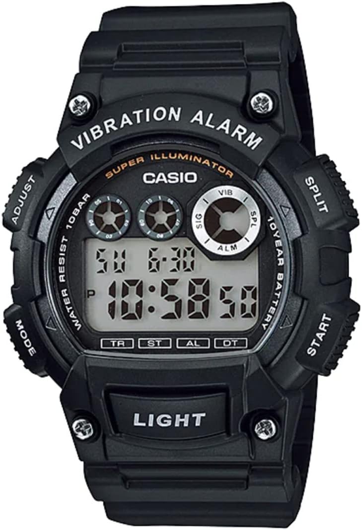 Casio Vibration Alarm, Third Eye, Digital Watch, Sports, Casio Watch, Kids, Elementary School Students, Junior High School Students, Boys, Men's, Lightweight, Stopwatch, Waterproof, Vibrator,