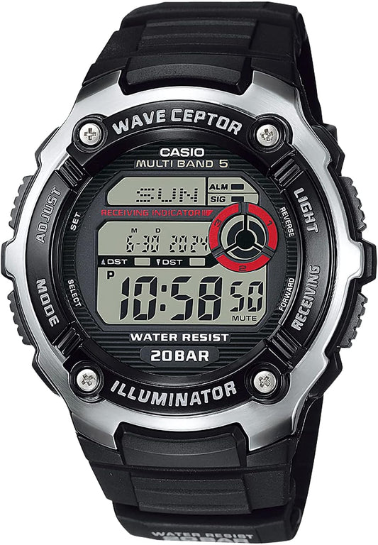 Casio WV-200 Watch, Casio Collection, Black, 1 piece, Newest model