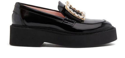 ROGER VIVIER Viv rangers ハイソール ラインストーン ローファー - Image 1