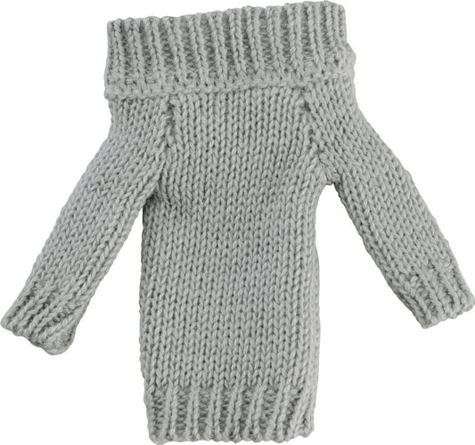 figma Styles M06837 Off Shoulder Sweater Dress [Gray]