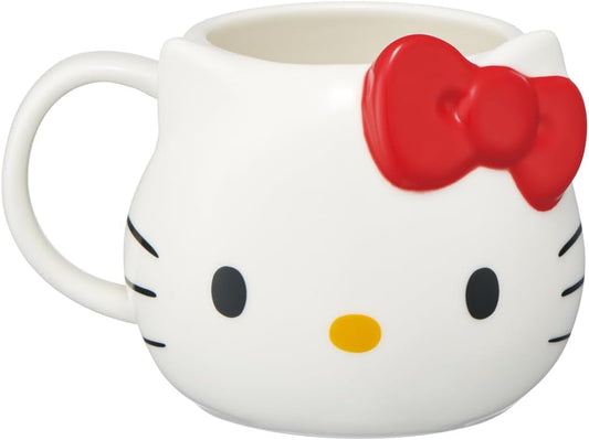 Skater CHMGD4-A Hello Kitty Sanrio Ceramic Mug, 13.8 fl oz (390 ml), Die Cut