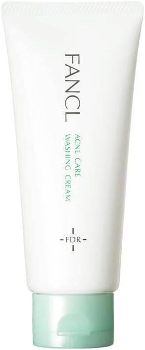 FANCL (New) Acne Care Facial Cleansing Cream, 1 Pack, 3.2 oz (90 g) (Approx. 60 Doses) Facial Cleanser, Additive-Free (Acne, Rough Skin, Pores)