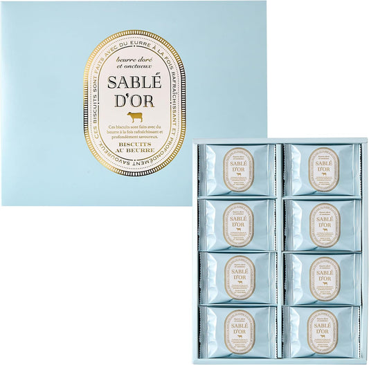 SABLE D’OR Cookie Treats, Gift, White Day Sweets Gift, Butter Cookies (24 pieces)