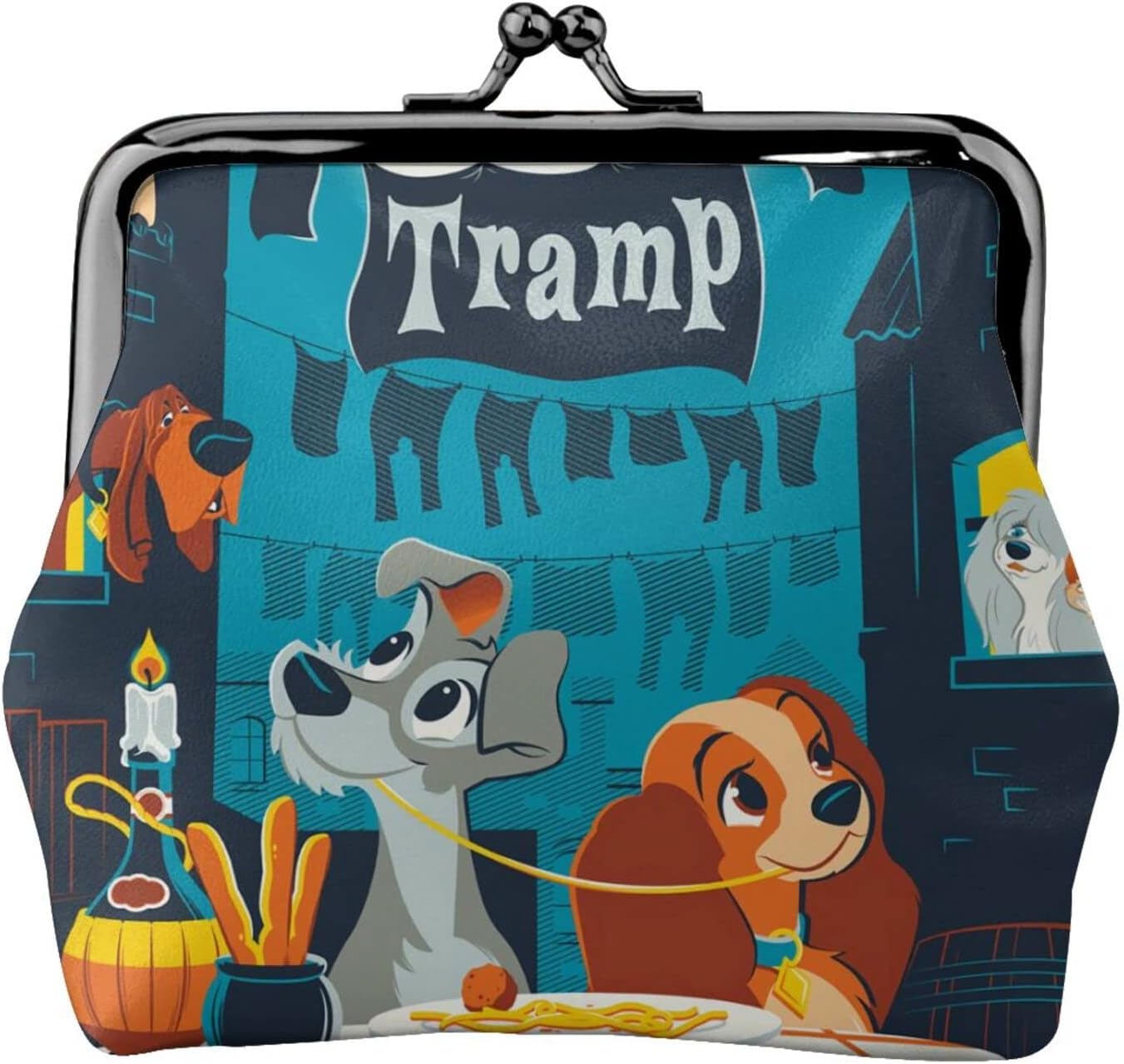 The Lady and the Tramp Monogatari (1) Anime Coin Purse Purse Leather Cute Mini Wallet Fashionable Coin Purse Mini Wallet Small Purse Round Coin Purse, Popular, Moe Goods, Birthday Gift, colorful