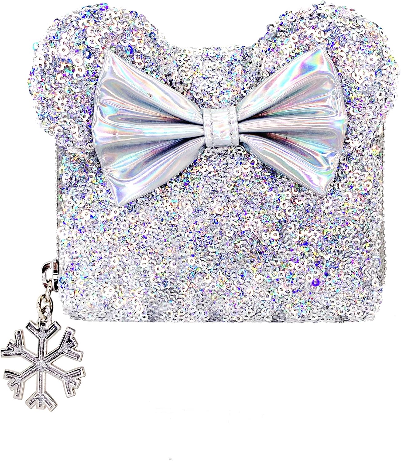 Loungefly X LASR - Cartera exclusiva de Minnie con lentejuelas holográficas de Disney