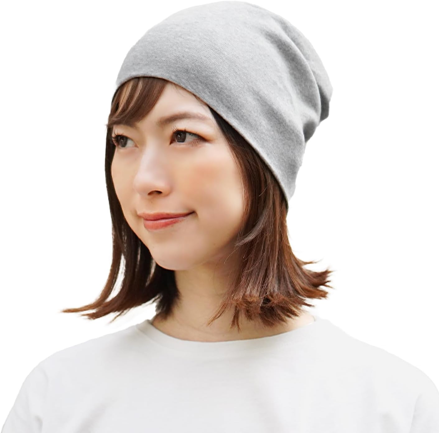 hanahana15 Medical Hat for Sleeping, 100% Cotton, Made in Japan, Organic Cotton, Anti-Cancer Agent, Spring, Summer, Autumn, Winter, Fashionable, Knit Hat, Care Hat, Cute, Washing, Soft, Night Cap