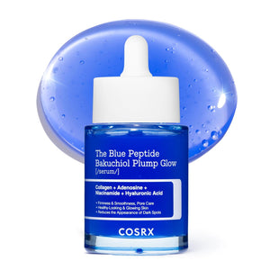 COSRX The Blue Copper Peptide Bakuchiol Serum, suero rellenador de péptidos coreanos para cara, péptidos de cobre GHK-Cu con Bakuchiol, Glow & Plump, cuidado antienvejecimiento y reafirmante de la