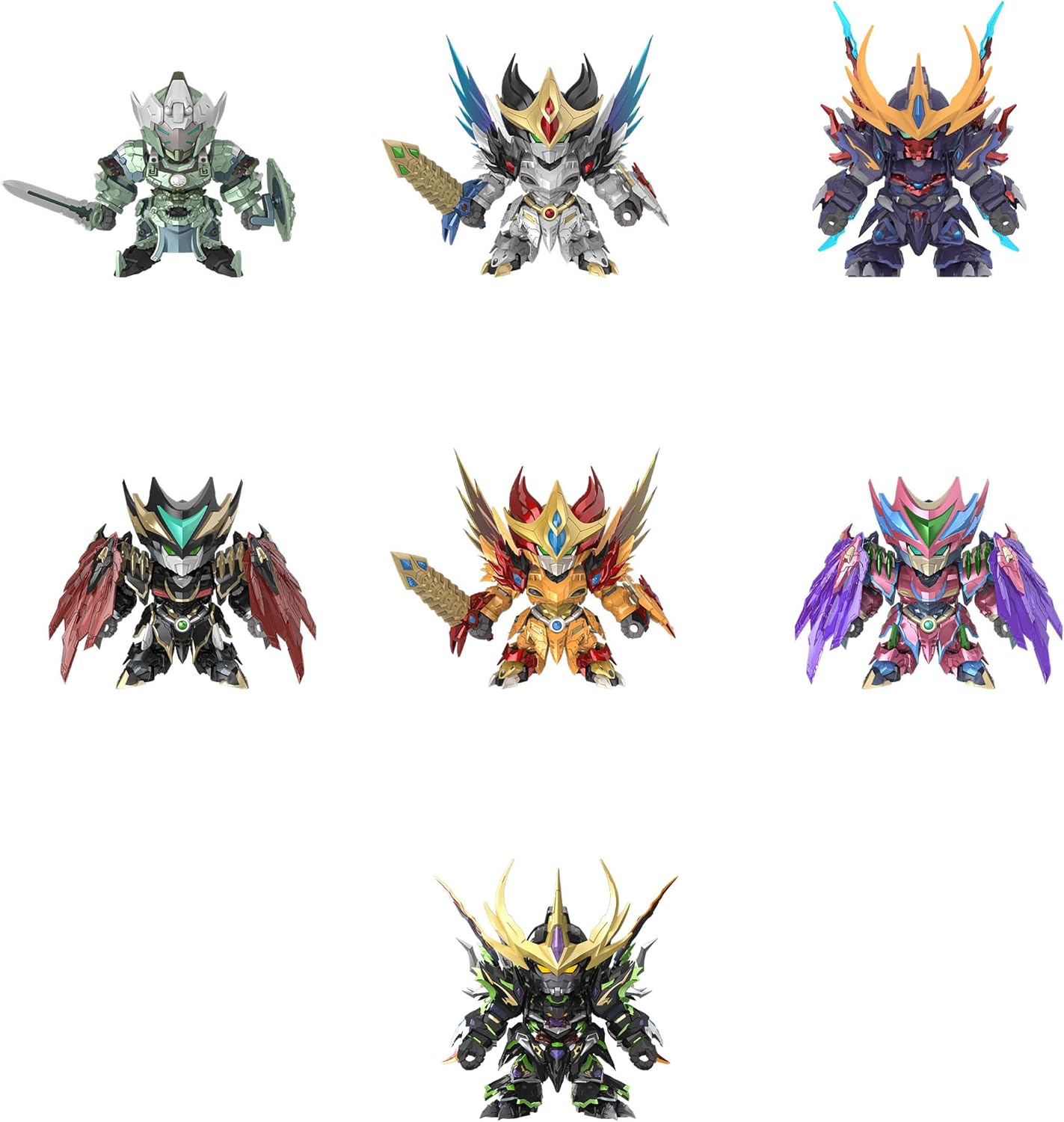 MOTOR NUCLEAR 『星甲魂将伝』シリーズ Vol.2 PVC&ABS製 トレーディングフィギュア 6個入りBOX